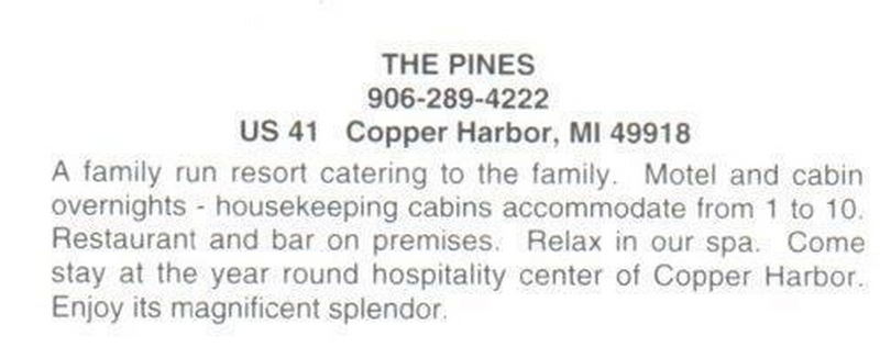 Pines Resort (McGintys Resort) - Postcard